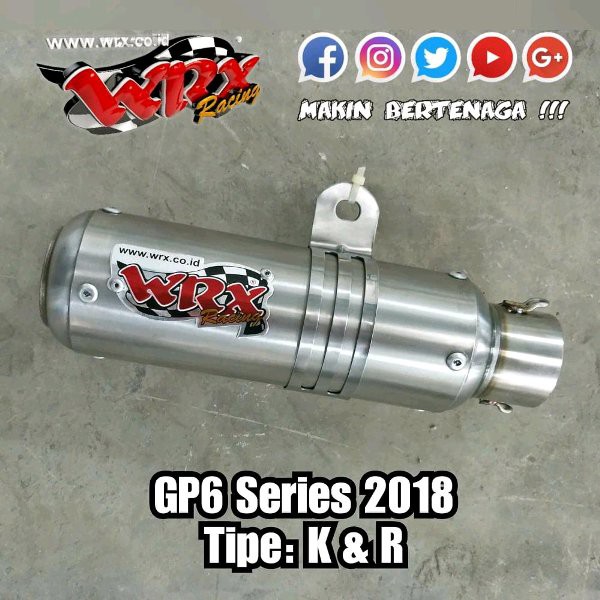 knalpot WRX 5 6 GP GP5 GP6 Doff K1 Honda CBR150 All New CBR K45G 150 Stainless Steel stenlis