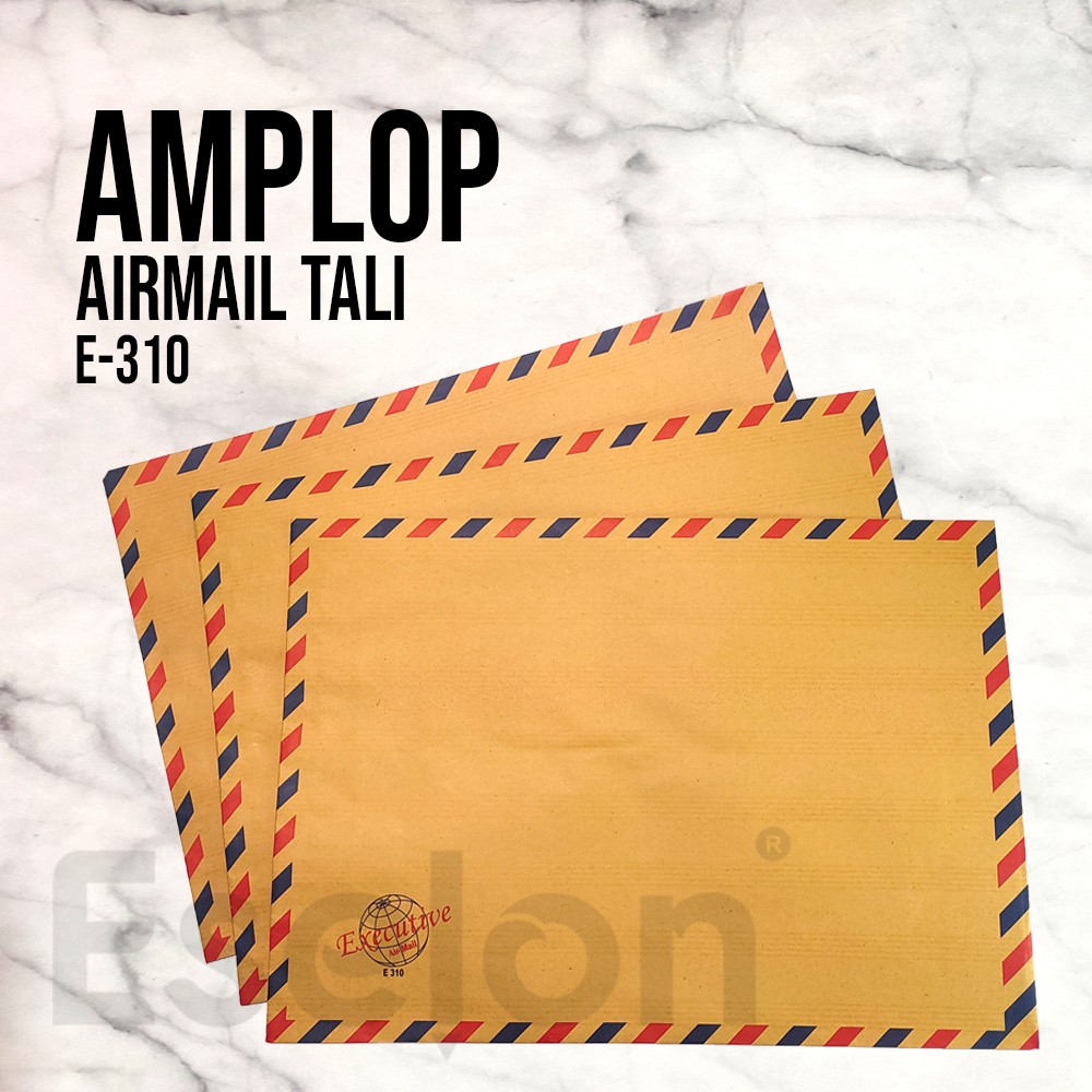 10pcs Amplop Coklat Tali Executive E-310 / 1pack Amplop lamaran kerja / Amplop Tali Coklat Airmail