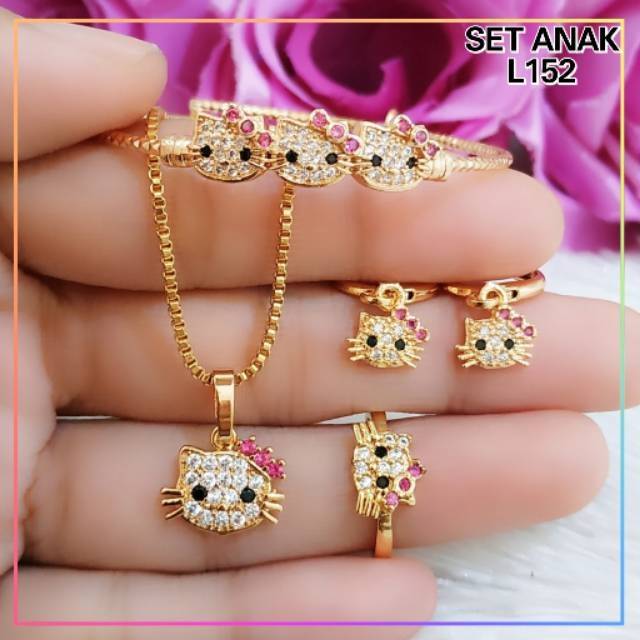 Set anak hk mata gold