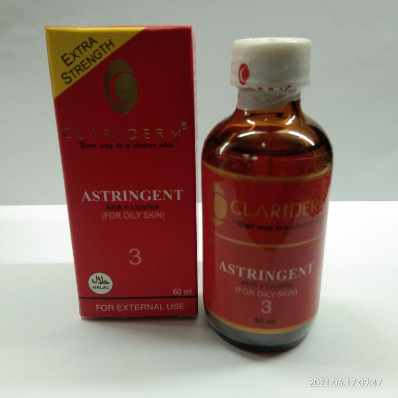 TONER CLARIDERM ASTRINGENT 100% ORIGINAL