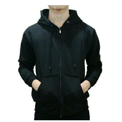 Jaket Hoodie Polos Sweater Ziper Sweter Polos Pria Wanita Murah Original Terbaru L-XL-XXL