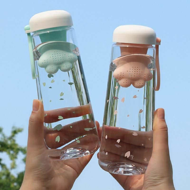 Botol Minum Paw Cat/Botol Minum Infused Water Motif Kucing/Paw Cat Tumbler