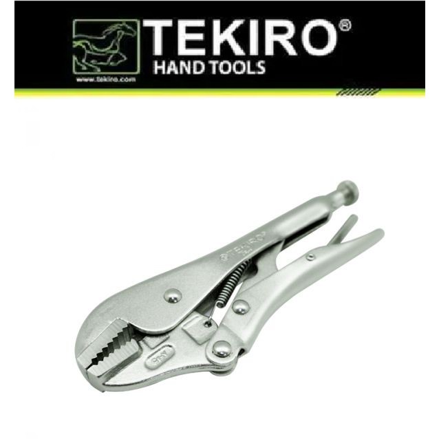 TEKIRO LOCKING PLIERS STRAIGHT 10 inch Tekiro TANG BUAYA LURUS 10 in PL-LG0768