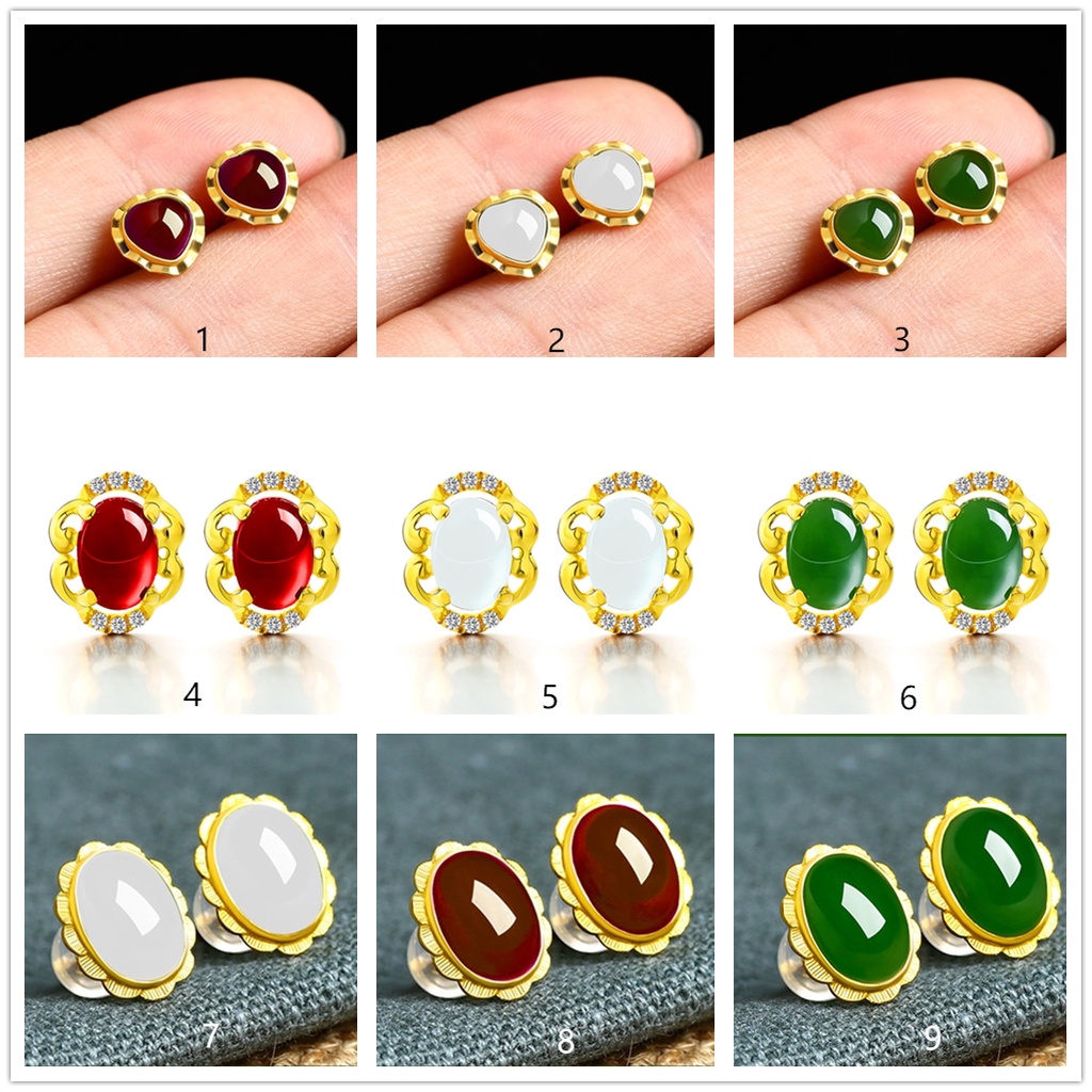 Anting Bahan Stainless Steel Lapis Emas Untuk Wanita