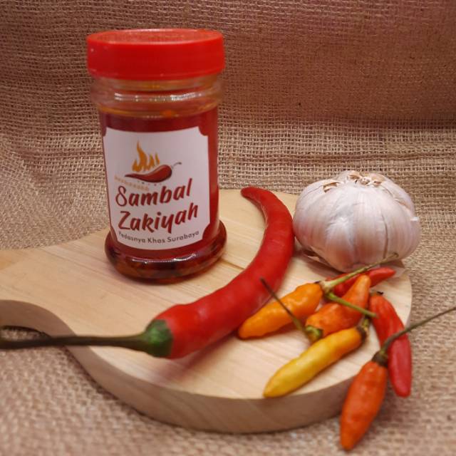 

Sambal zakiyah (sambal bawang, sambal terasi, sambal teri) isi bersih 130 ml