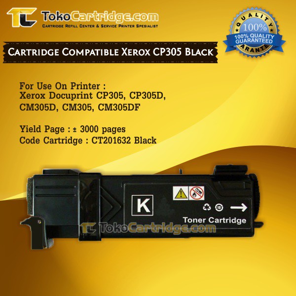 Catridge Compatible Fuji Xerox CP305 CP305D CM305 CM305D CM305DF Black, CT201632