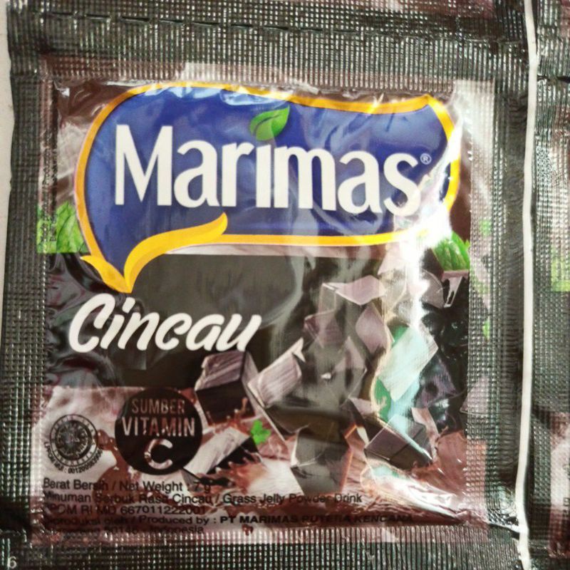 

marimas rasa cincau renceng 7gram isi 10 sachet