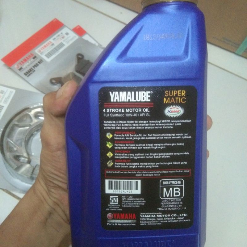 Paket Nmax Oli Yamalube Super Matic 1L Kampas rem