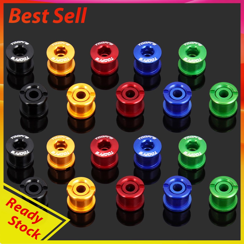 5pcs MTB Bike Chainwheel Screw Aluminum Alloy Bicycle Double Disc Nail Bolt