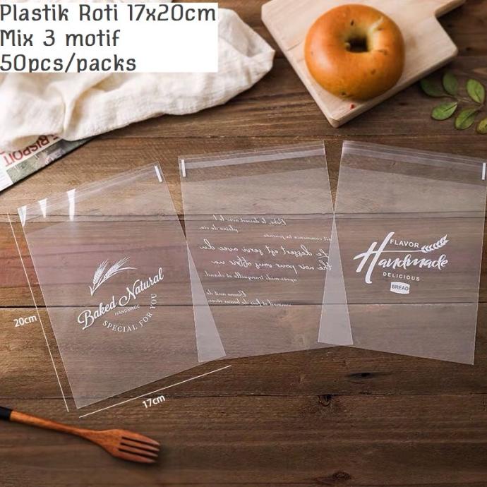 

Produk Unggulan] PLASTIK OPP DONUT ROTI LUCU 50PCS MIX MOTIF 17x20CM