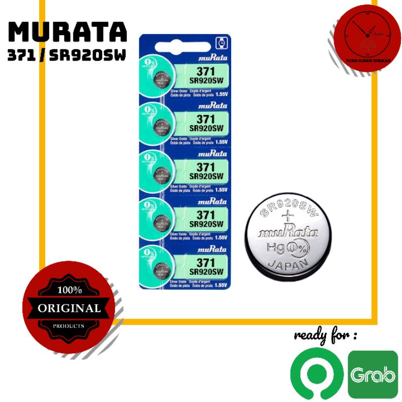 BATERAI MURATA 371 SR920SW ORIGINAL BATTERY SR 920 1.55 VOLT