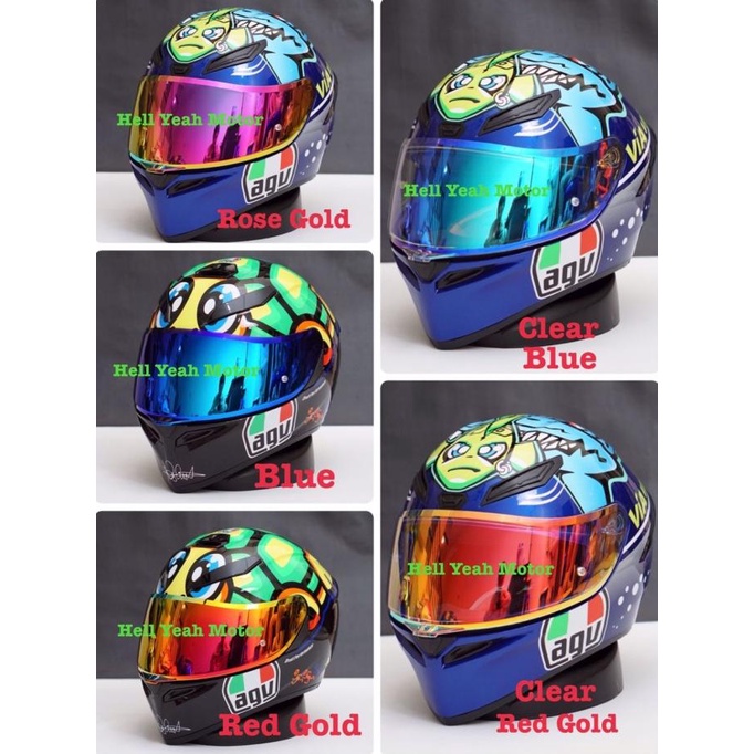Visor Iridium Agv K3sv / K1 / K5 Visor Model Agv pista GPR Visor Revo Termurah
