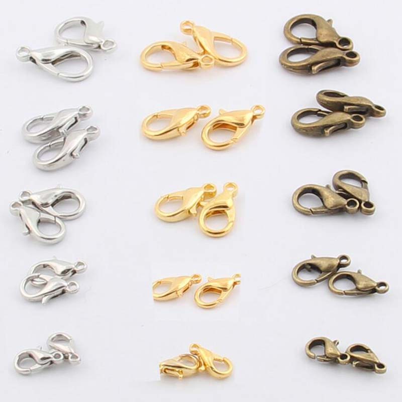 Kokot Udang 10mm 12mm 14mm 16 mm Kait Strap Masker Kaitan Gelang Kalung Pengait Lobster Aksesoris Wanita