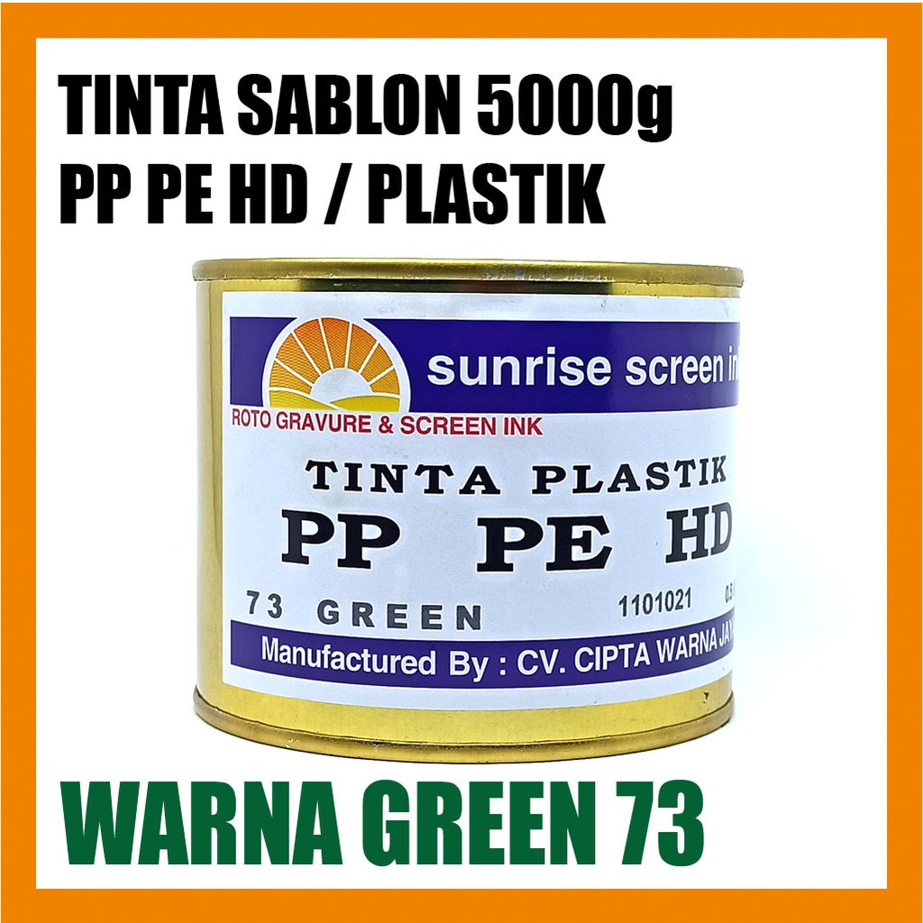 

Tinta Sablon Plastik PPHD 73 GREEN 500g