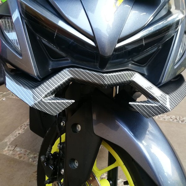 Winglet Carbon Cover Tutup Aerox 155 NEMO Winglet Sirip Depan Carbon Kavlar Yamaha Aerox