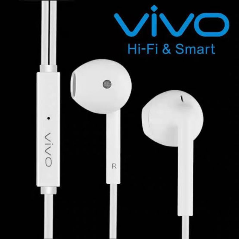 (X680) HEADSET VIVO ORI BASS STEREO EARPHONE VIVO Y91 Y95 V11 Y12 Y15 S1 Z1 Y53 Y20 Y20S Y30 Y12S