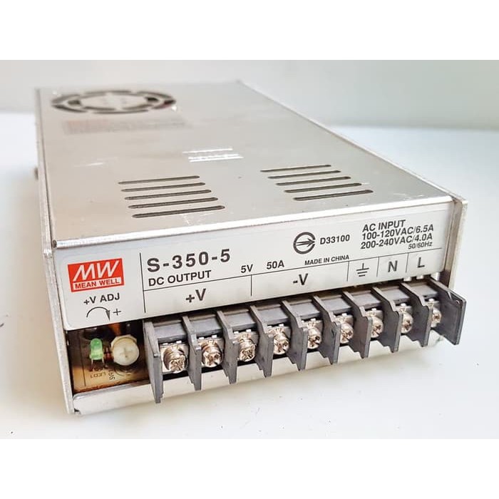 Jual MW Switching Power Supply Output 5v 50A Min Indonesia|Shopee Indonesia