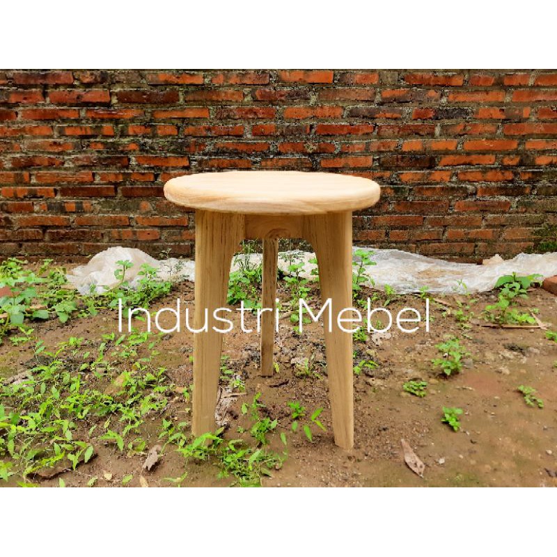 Kursi Cafe Unik Model Minimalis Modern Kayu Jati Jepara Harga Murah - Kursi Cafe Bulat Bundar
