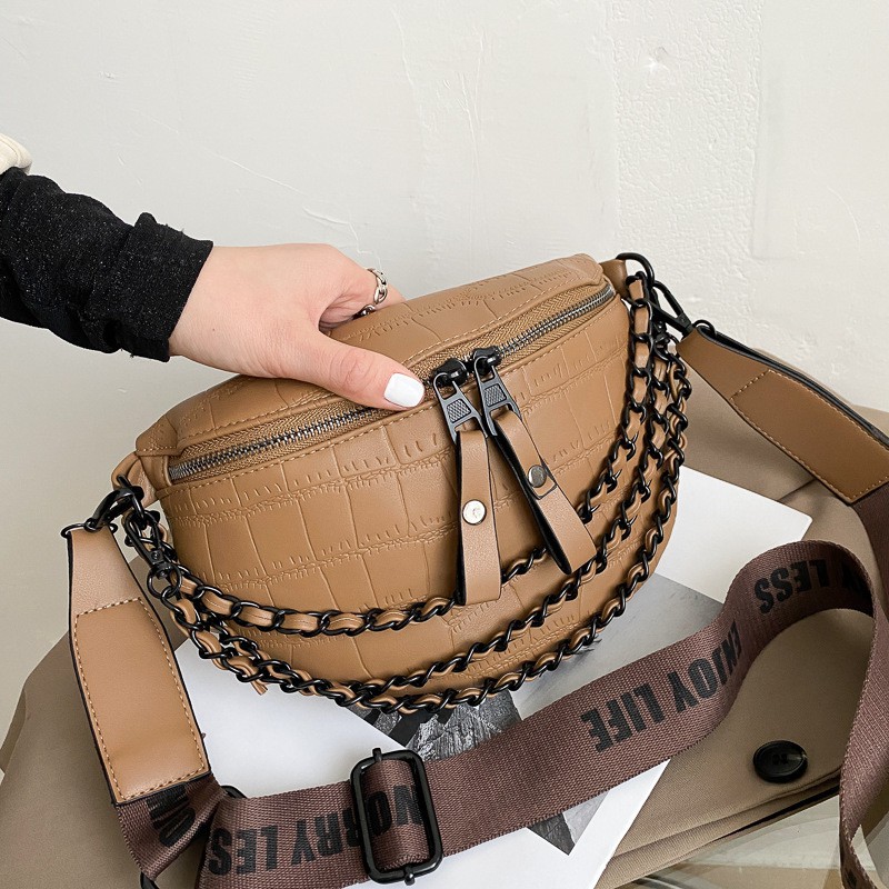 BJ15811 BLACK/BROWN/COFFEE/YELLOW - TAS PINGGANG WAISTBAG SLING BAG CROSSBODY IMPORT KULIT PU LEATHER TERMURAH TERLARIS BAGSTORE JAKARTA LT1423 CR7475 ELJ5811 BQ3195 GT1863