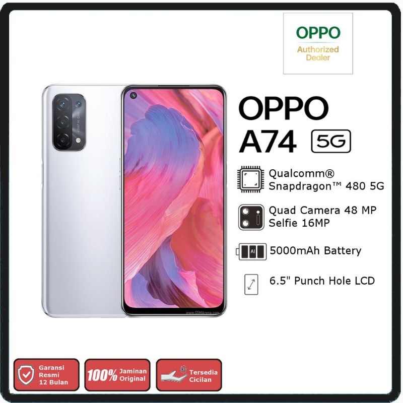 *OPPO A74 5G Ram 6GB - 128GB Snapdragon 480 Resmi Jaringan 5G