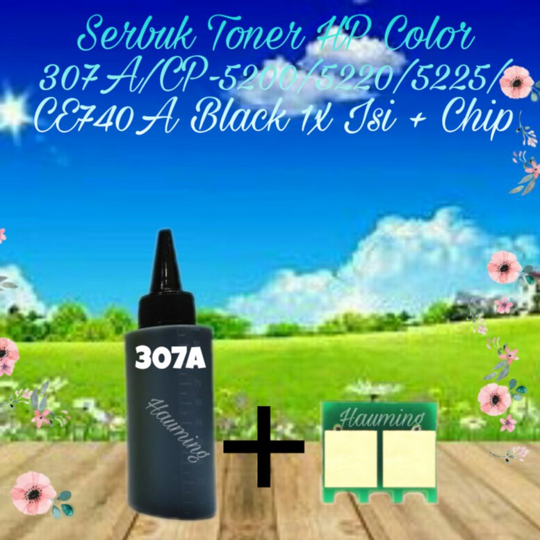 Serbuk Toner refill Compatible 307A Black 1xisi + Chip