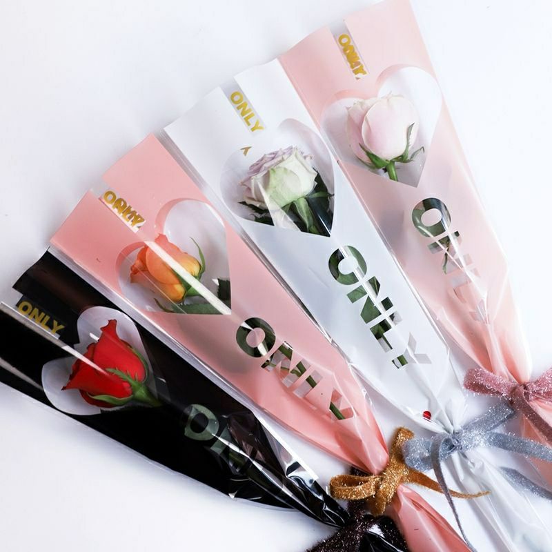 Flower sleeve/Kantong Bunga Single Rose 5pcs