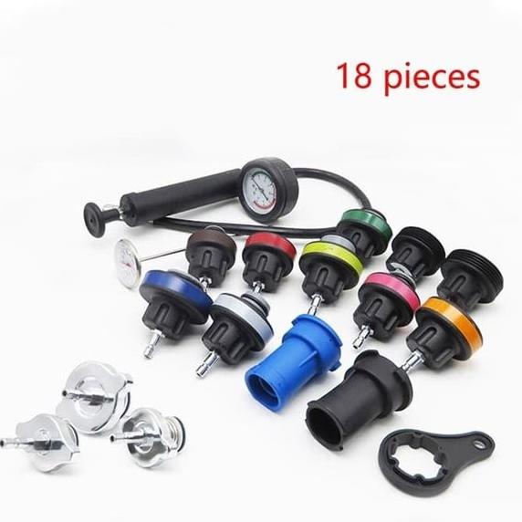 Radiator Cup Tester Alat Tes Kebocoran Radiator Mobil 18Pcs