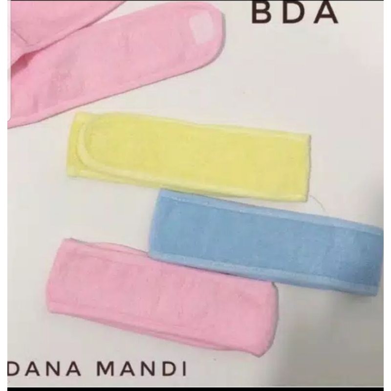 Bando Mandi / facial headband / bandana mandi warna