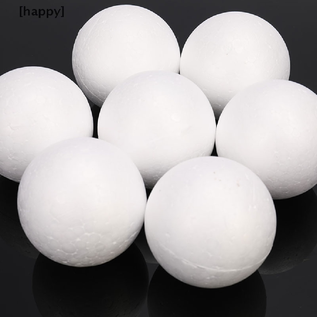 10pcs Bola Busa Polystyrene Styrofoam Ukuran 70mm Untuk Dekorasi Pesta