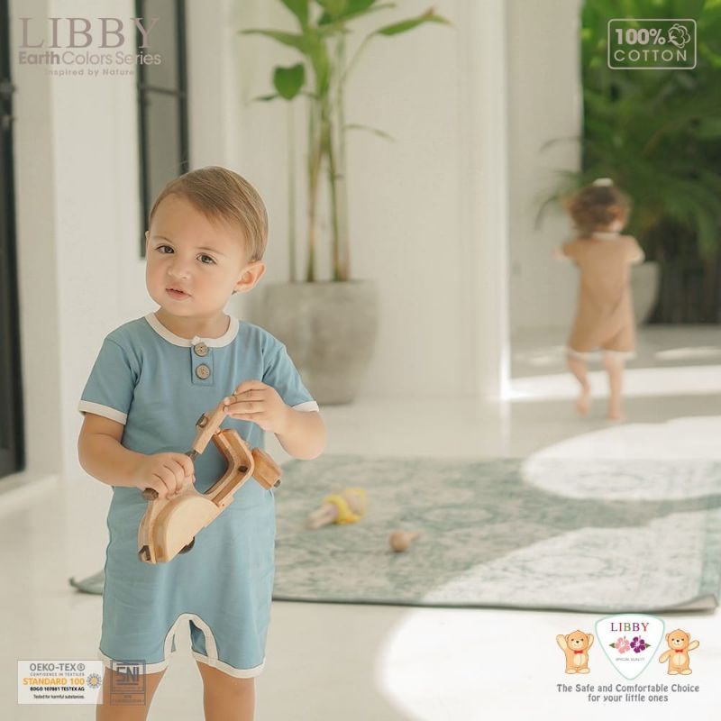 Romper Flynn Jumper Segiempat EARTH COLOR Libby