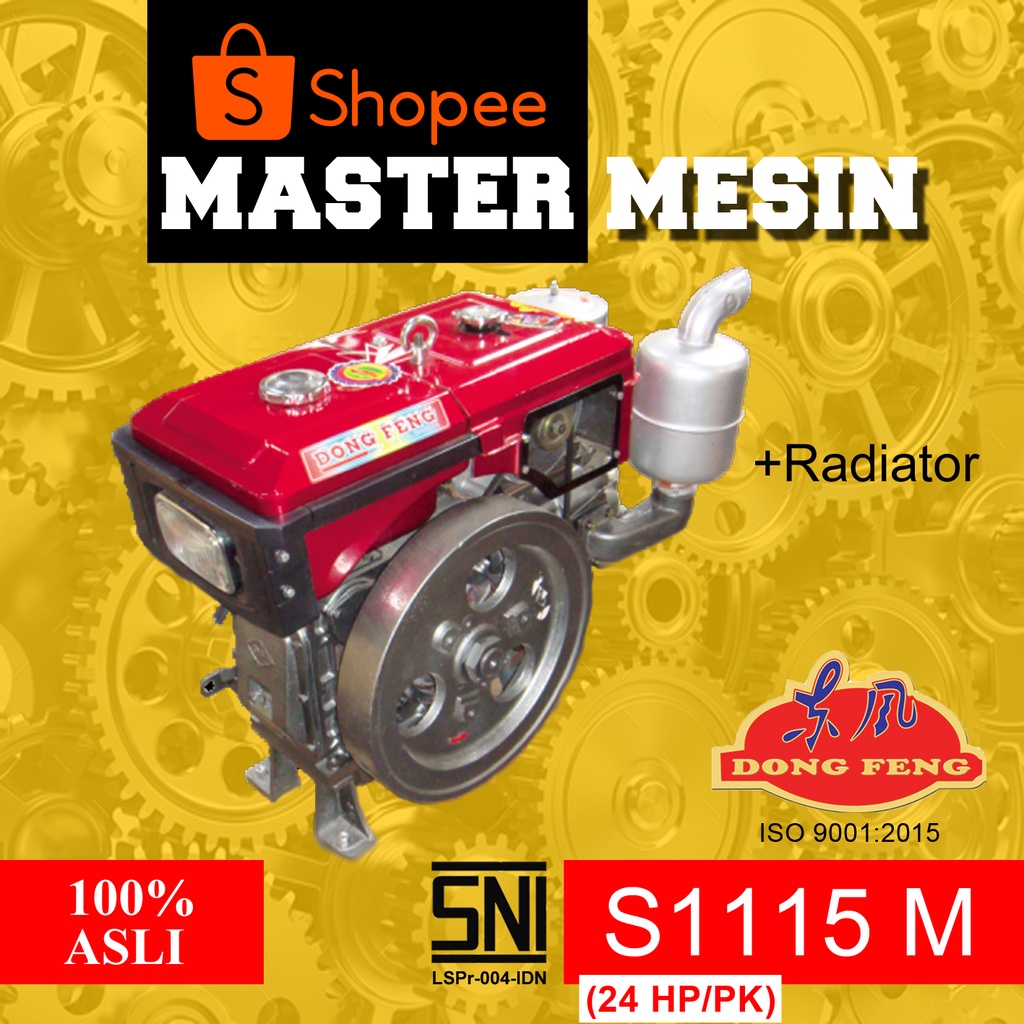 Mesin Diesel DONGFENG S1115 N (Radiator) (24 HP/PK)