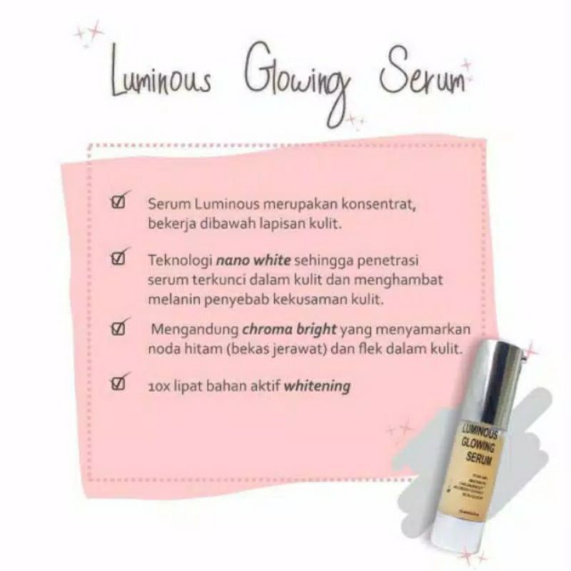 Ms Glow Serum Luminous Glowing Original