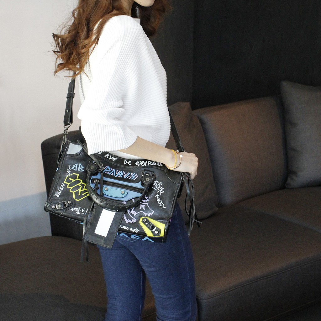 Tas Balenciaga Graffiti Edge City #B-1914