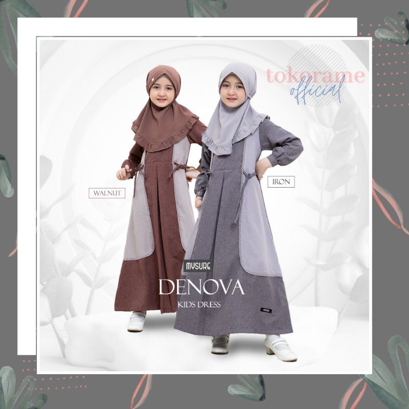 Gamis Anak Denova Dress Kids Set Original Mysure