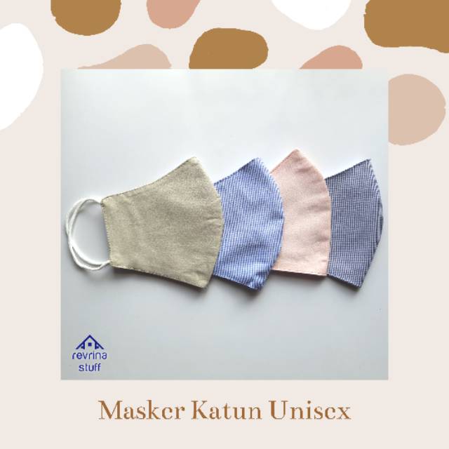 Masker Katun Earloop Non Medis 2 Lapis