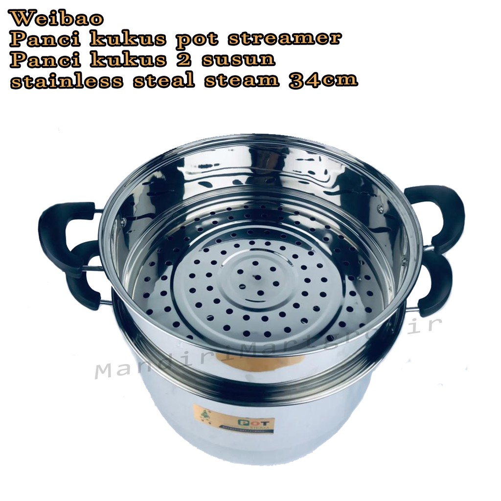 panci kukus pot steamer *weibao * panci kukus 2 susun* 34 cm