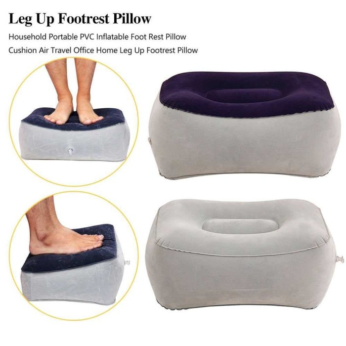 Bantal Angin Tebal Duduk Kaki Lonjoran PVC Inflatable Relaxing Pillow