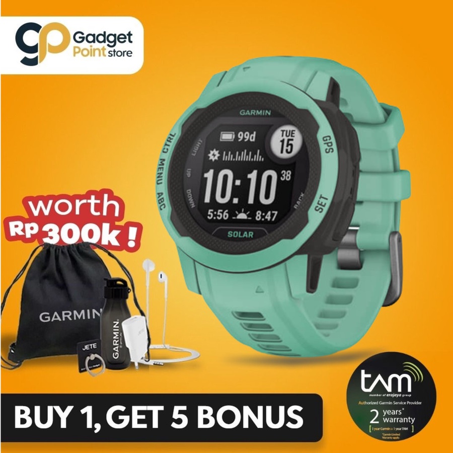 Sport Watch | Smart Watch Garmin Instinct 2S Solar Neo Tropic 40mm solar edition - Garansi 2Th