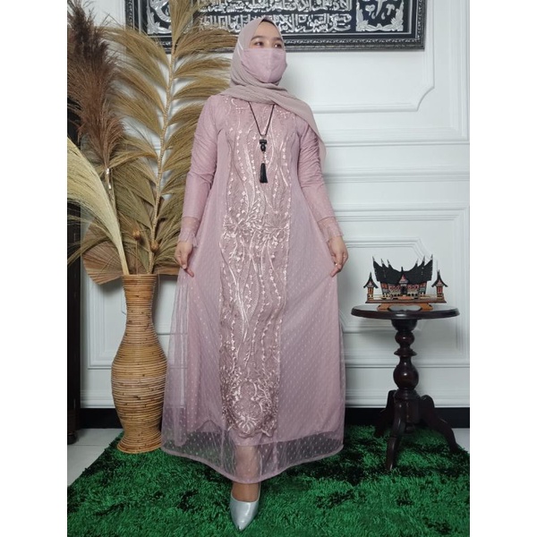 NEW GAMIS SALVINA DRES//GAMIS PESTA//KEBAYA BROKAT//KEBAYA NEWAH//BY JANNAH KEBAYA