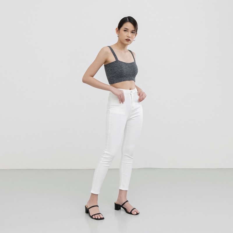 VIERLIN - Jeans 8850 - HW SKINNY WHITE JEANS