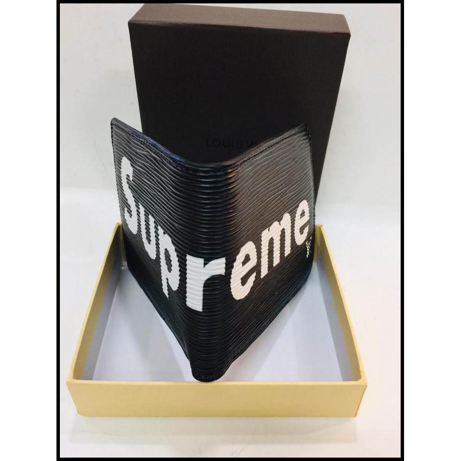 Promo Spesial Dompet Lipat Wallet Pria Wanita Import Branded Lv-Supreme Barang Terbatas
