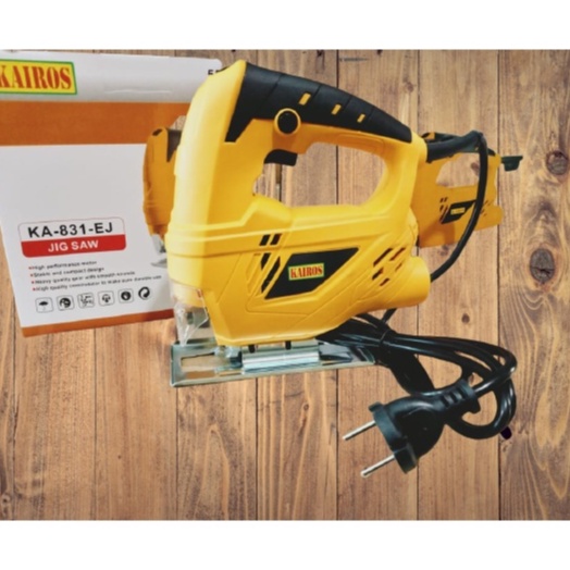 PROMO SHOPPE MAZSEHH !! MESIN GERGAJI UKIR KAYU GERGAJI TRIPLEK ELECTRIC JIGSAW YUKIDO TERMURAH DAN TERLARIS FREE MATA 5 PCS