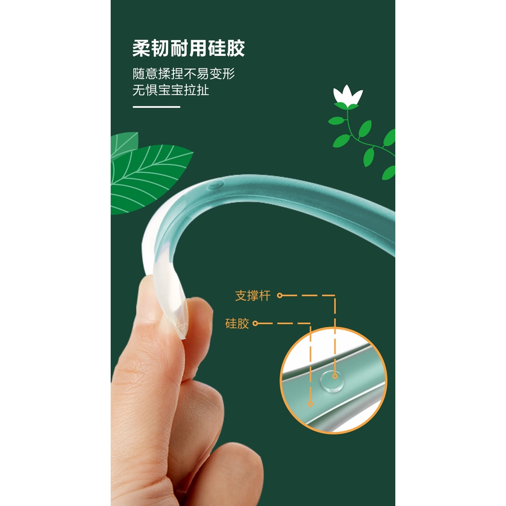 VnM080 | JIAYI Sendok Makan Silikon Bayi / Baby Safety Spoon Food Grade Silicone 2in1 / Perlengkapan Makan Bayi