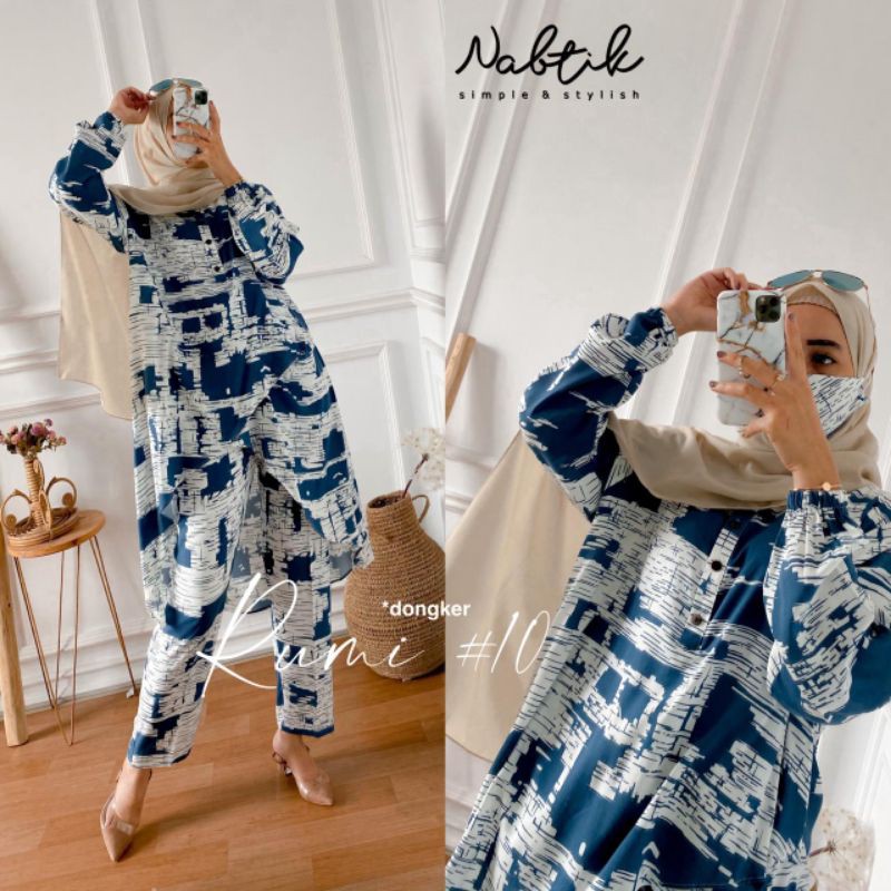 READY SETELAN WANITA MUSLIM RUMI #10 ONE SET ORIGINAL NABTIK SOLO
