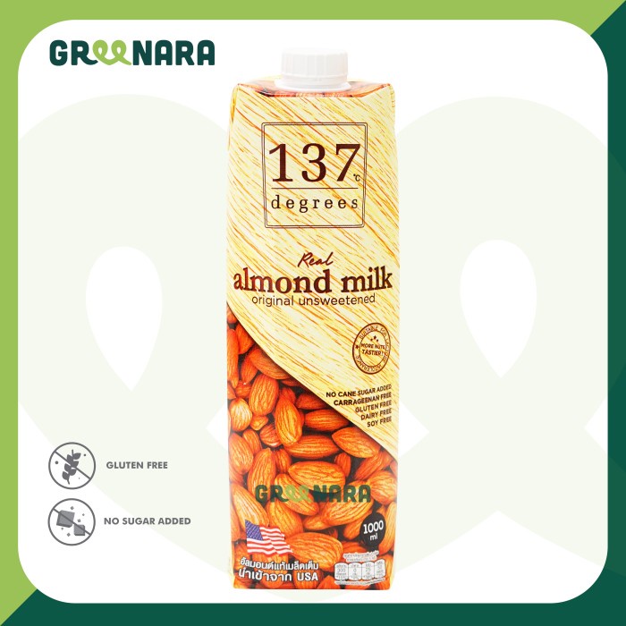 

137 DEGREES 1L Real Almond Milk Original Unsweetened