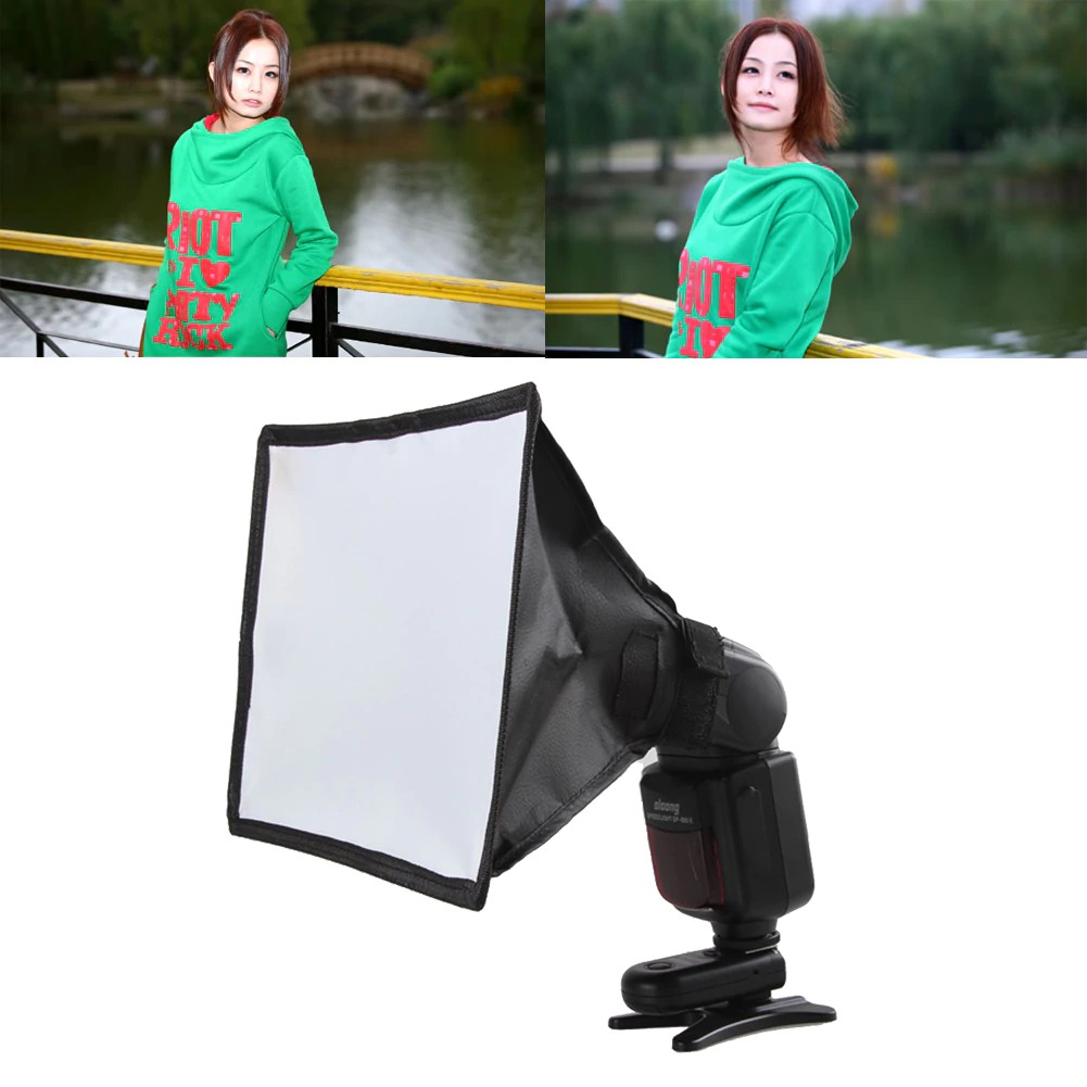 SOFTBOX LIPAT UNIVERSAL FLASH GUN DIFFUSER SPEED LIGHT KAMERA DSLR 517