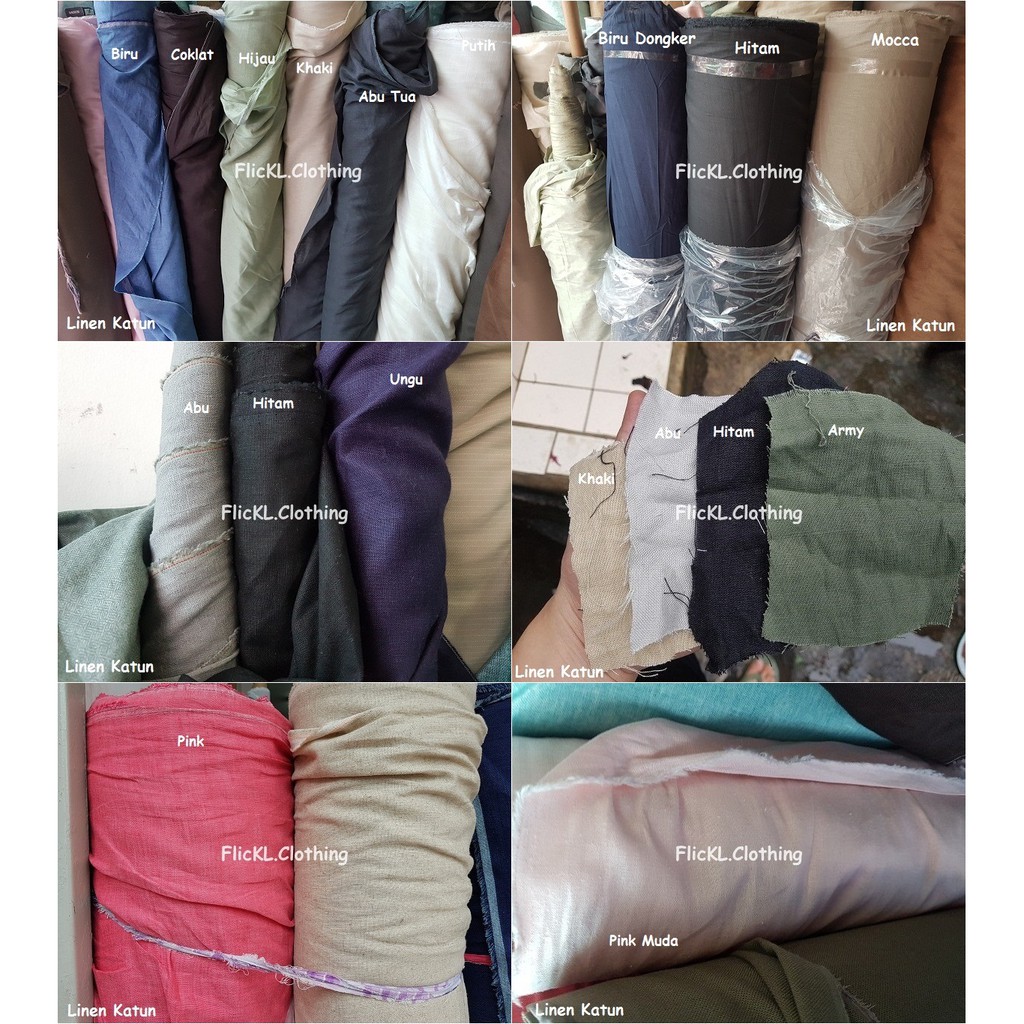 Kemeja Lengan Panjang Linen Polos Custom Casual Basic Formal Kantoran