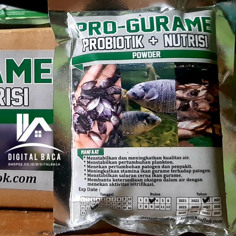 PRO-GURAME Probiotik Ikan Gurame + Nutrisi, Kemasan 100 gram per Pack