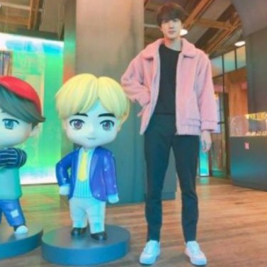 Jual PO spesial Standee real size jin BTS edisi Tiny Tan by Korean Shop
