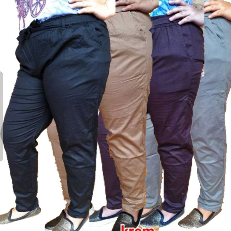 Celana Baggy Jumbo Stretch Premium/Celana Marsya Big Size